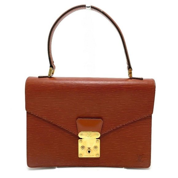 Authentic LOUIS VUITTON M52133 Epi Concord Business bag Hand Bag Epi Leather Bro - Picture 1 of 11